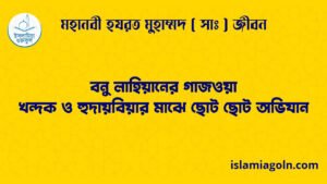 বনু লাহিয়ানের গাজওয়া | খন্দক ও হুদায়বিয়ার মাঝে ছোট ছোট অভিযান